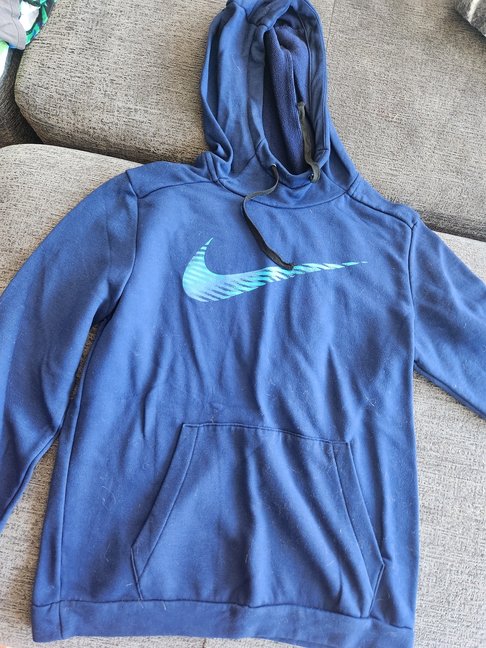 Nike Navy Hoodie with Blue Swoosh